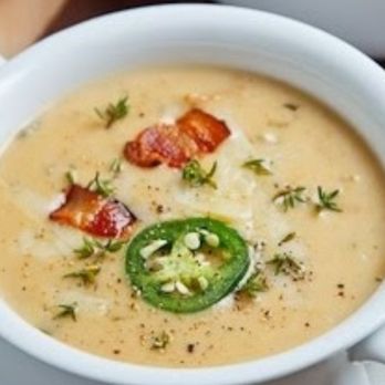 Frontier - Homemade jalapeno bacon soup.  Omg delicious - Comfort Food Near Me - Haines, Oregon