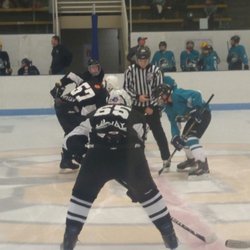 Burnsville Ice Center - Face off.