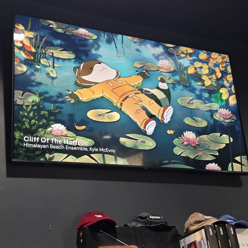 Burnside Coffee Bar - The TV has some really chill music playing with a live image to entertain you - Coffee & Tea Near Me - Sacramento, California Burnside Coffee Bar - The TV has some really chill music playing with a live image to entertain you - Coffee & Tea Near Me - Sacramento, California