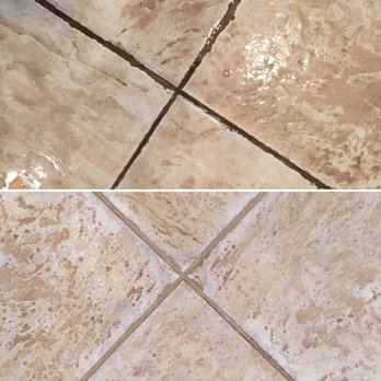 Clean & Dry - Before (top) and after (bottom) tile & grout cleaning photo. - Carpet Cleaning Near Me Clean & Dry - Before (top) and after (bottom) tile & grout cleaning photo. - Carpet Cleaning Near Me