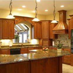 J J 'll Do It - This is a kitchen remodel with new granite, lighting, cabinets, and appliances.