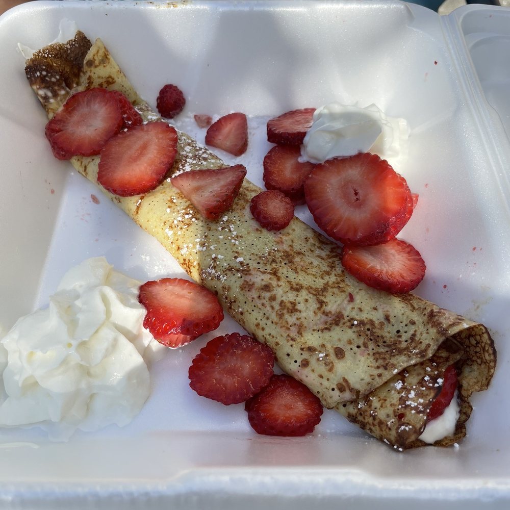 7th Ave Cafe - Crepe with strawberries - Coffee & Tea Near Me - Myrtle Beach, South Carolina