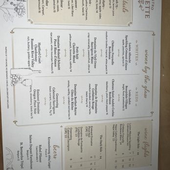 Bistro Colette - Wine menu - Wine Bars Near Me - Bend, Oregon