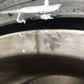 Photo of Shift - San Diego, CA, United States. Picture of cracked rim only visible after removing the wheel. You can clearly see ground dirt and that it was splitting sideways