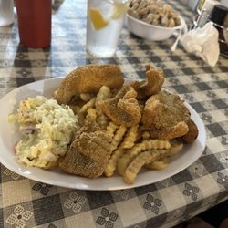 Cajun Catfish House - Large catfish filet plate