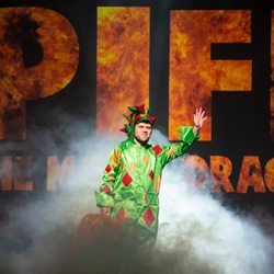 Piff The Magic Dragon - Piff the Magic Dragon on stage at the Flamingo Showroom