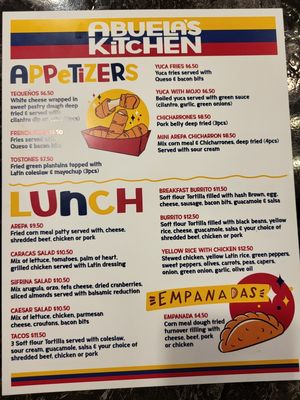 Menu photo 8 Abuela's Kitchen Urbana, OH