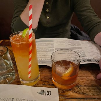 Rhubarb - Old fashioned and another cocktail I can't quite remember the name - New American Near Me - Asheville, North Carolina