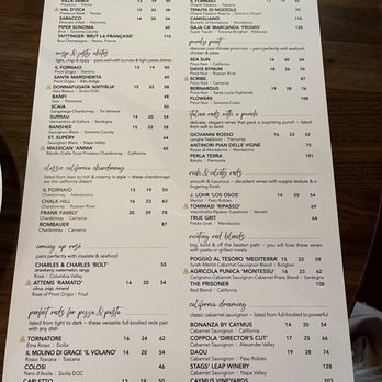 Il Fornaio - Menu - Italian Near Me - Mountain View, California