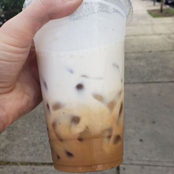 The Corner Spot - watered down white mochaccino - Cafes Near Me - Astoria, New York