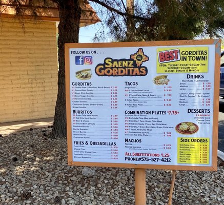Menu photo 4 Saenz Gorditas Las Cruces, NM Menu photo 4 Saenz Gorditas Las Cruces, NM