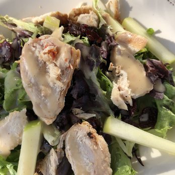 Mission Point Resort - Michigan salad with Chicken, Cherries and walnuts. The thinly sliced apples were marinated in lime- tasty salad. - Resorts Near Me - Mackinac Island, Michigan