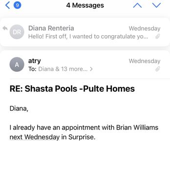 Shasta Pools - Email thread that left a bad taste in my mouth. Don't mass email me with people I don't know - Pool & Hot Tub Service Near Me - Phoenix, Arizona