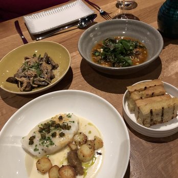 Rooster & Owl - L to R: Cavatelli, Chickpea Stew, Cod - New American Near Me - Washington, DC, District of Columbia Rooster & Owl - L to R: Cavatelli, Chickpea Stew, Cod - New American Near Me - Washington, DC, District of Columbia