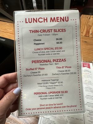 Menu photo 6 Zachary's Chicago Pizza Oakland, CA Menu photo 6 Zachary's Chicago Pizza Oakland, CA