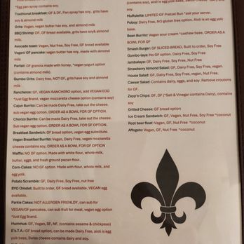 Turgeau's - Menu - Breakfast & Brunch Near Me - Covington, Louisiana