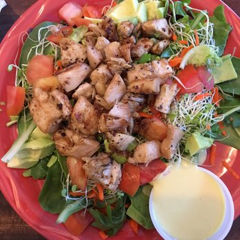 Bogart's Cafe - Chicken and avocado salad + honey mustard dressing - Breakfast & Brunch Near Me - Honolulu, Hawaii Bogart's Cafe - Chicken and avocado salad + honey mustard dressing - Breakfast & Brunch Near Me - Honolulu, Hawaii