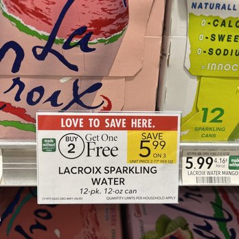 Publix - LaCroix on sale - Grocery Near Me - Palm Harbor, Florida