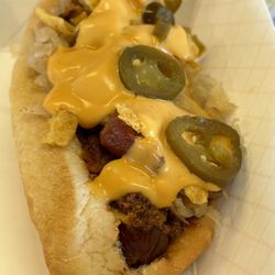 Doug's Hot Dogs - Suicide Dog with kraut