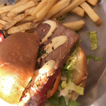 The Rooftop Lounge - Blacken Ahi burger - Lounges Near Me - Laguna Beach, California The Rooftop Lounge - Blacken Ahi burger - Lounges Near Me - Laguna Beach, California