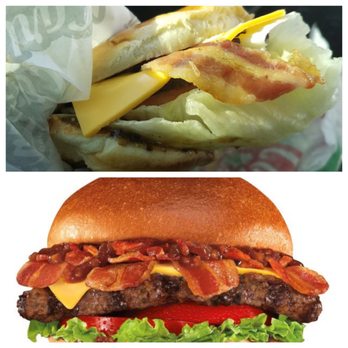 Carl's Jr - What their picture was VS what I received. - Fast Food Near Me - Vista, California Carl's Jr - What their picture was VS what I received. - Fast Food Near Me - Vista, California