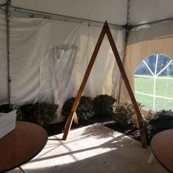 Big Tent Events - Blocked window on left with the extension piece to fix wall. Right behind where the wedding arbor went. - Party Equipment Rentals Near Me - St Charles, Illinois
