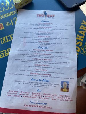 Menu photo 2 Tiki Hut Pool Bar Osage Beach, MO Menu photo 2 Tiki Hut Pool Bar Osage Beach, MO