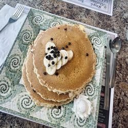 Banana Chocolate Chip Pancakes