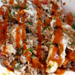 Photo of The Firehouse - Venice, CA, United States. Hot Sauce drizzled Body-builder's buffalo w/egg whites