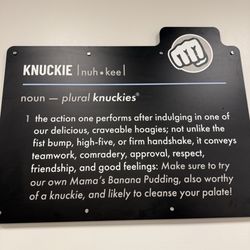 Knuckies Hoagies