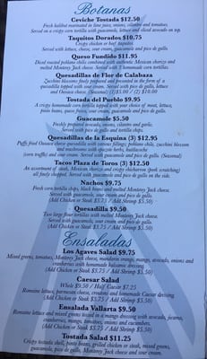 Menu photo 8 Los Agaves Westlake Village, CA