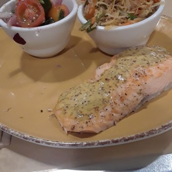 Urban Plates - Salmon plate with tomato mozzarella salad, and sesame glass noodles - Salad Near Me - Pasadena, California Urban Plates - Salmon plate with tomato mozzarella salad, and sesame glass noodles - Salad Near Me - Pasadena, California