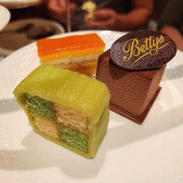 Cakes with afternoon tea. Cakes with afternoon tea.