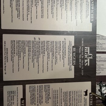 CJ Blacks - Menu - Bars Near Me - Davie, Florida CJ Blacks - Menu - Bars Near Me - Davie, Florida