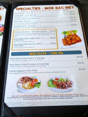 Menu photo 7 Old Saigon Cafe Houston, TX