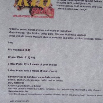 Glady Ribs Shack - the menu for the meal - Food Trucks Near Me - Amarillo, Texas Glady Ribs Shack - the menu for the meal - Food Trucks Near Me - Amarillo, Texas