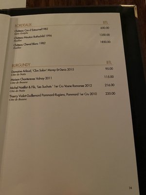 Menu photo 8 Hawksmoor Air Street London, XGL Menu photo 8 Hawksmoor Air Street London, XGL