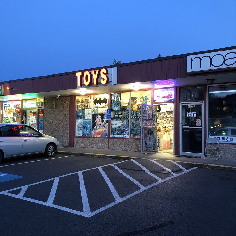 Store front filled with toys. Store front filled with toys.
