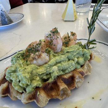 Sweet Maple - Waffles with shrimp and guac - Breakfast & Brunch Near Me - Cupertino, California Sweet Maple - Waffles with shrimp and guac - Breakfast & Brunch Near Me - Cupertino, California