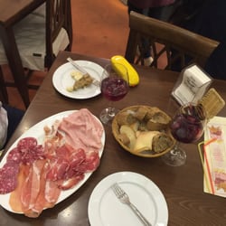 Giorgio Pancaldi - Our meat tray 10 euros and their Spritz at $4.50 so goo the both of them.
