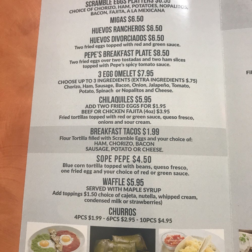 Don Pepe - Menu - Mexican Near Me - Houston, Texas Don Pepe - Menu - Mexican Near Me - Houston, Texas