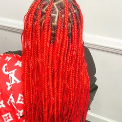 Beauty and Braid Lounge - Large boho braids