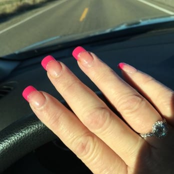 La Belle Nails & Spa - One of my favs by Victoria! I was almost ready for my next appointment on this pic! I loved this pink with the silver glitter border so much - Nail Salons Near Me - Manteca, California La Belle Nails & Spa - One of my favs by Victoria! I was almost ready for my next appointment on this pic! I loved this pink with the silver glitter border so much - Nail Salons Near Me - Manteca, California