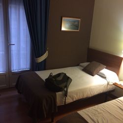 Pensión Aida - Just checked in! Beds are comfortable and there's a cool balcony. Very clean nice rooms.