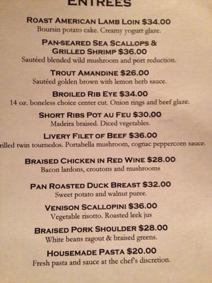 Menu photo 3 The Livery Tavern Lewisburg, WV