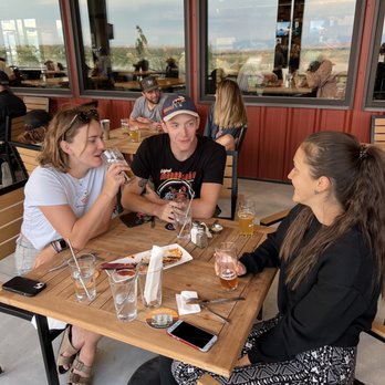 Bridger Brewing - Our table outside in the patio! - Brewpubs Near Me - Three Forks, Montana