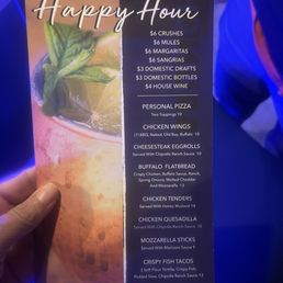 Happy hour menu Happy hour menu