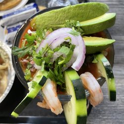 Don Baja Grill - Top view of the Shrimp and Octopus Cocktail