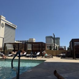 Pool area, small but relaxing