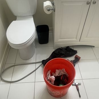 Home Service Pros - Equipment \i had ended up bringing up KILWINS bucket, GR PARADIS CITRUS Lysol wipes and proctor & Gamble Bounty thick cotton just incase, - Plumbing Near Me